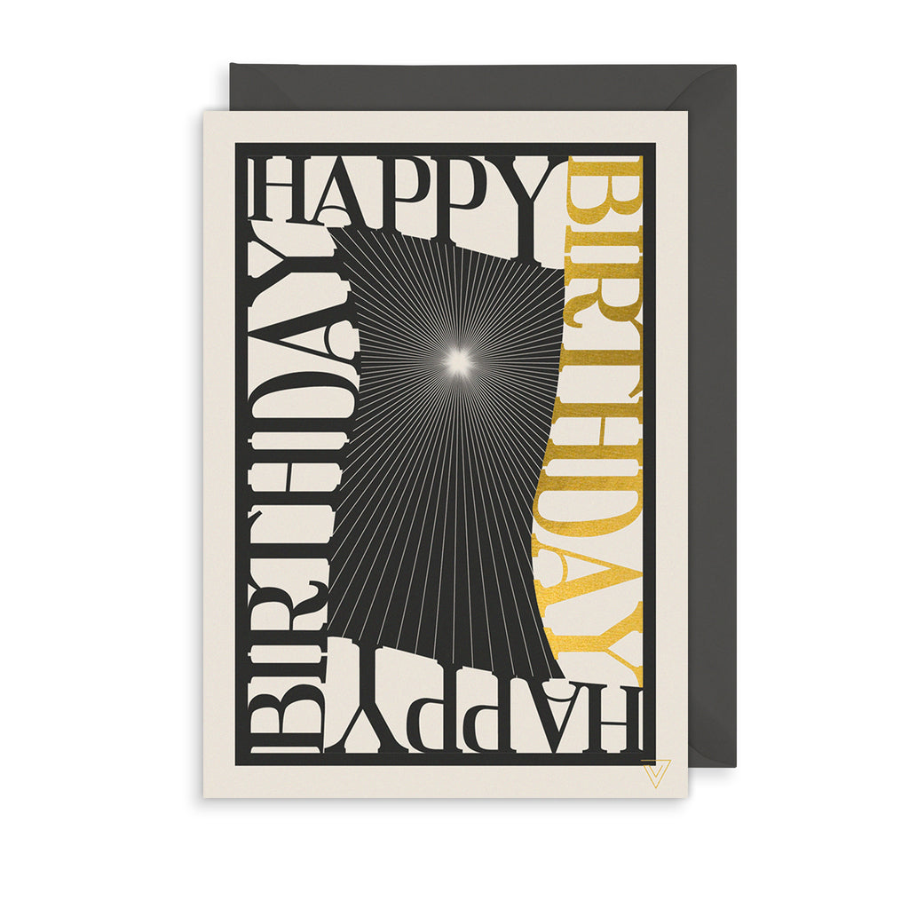 Birthday Swirls Greetings Card The Art File