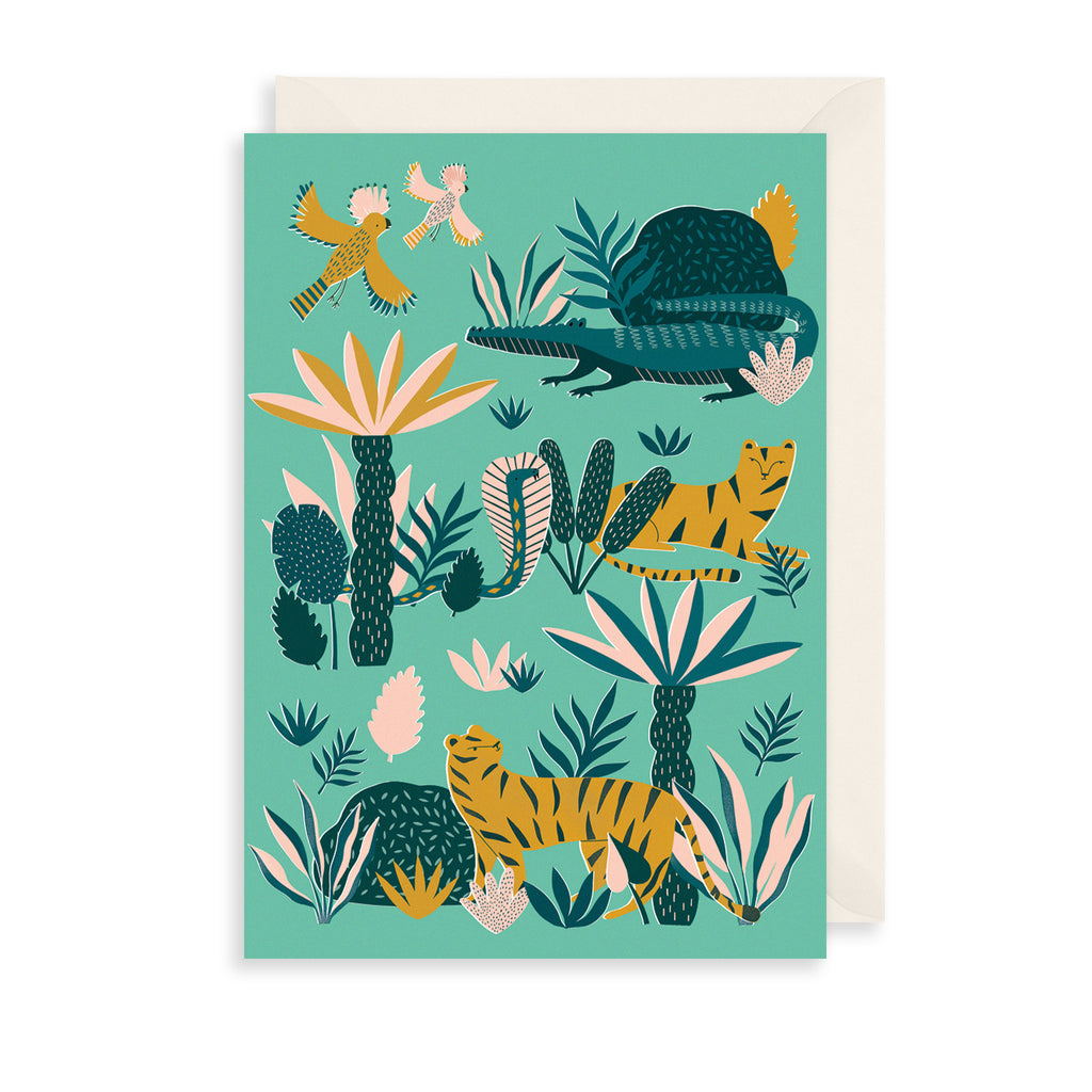 Tropical Animals Greetings Card The Art File