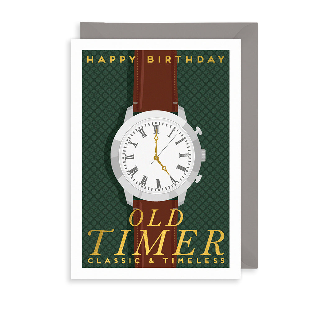 Old Timer Greetings Card The Art File